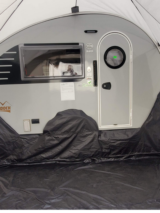 Tente latérale Little Guy Mini Max - bordure argent/noir