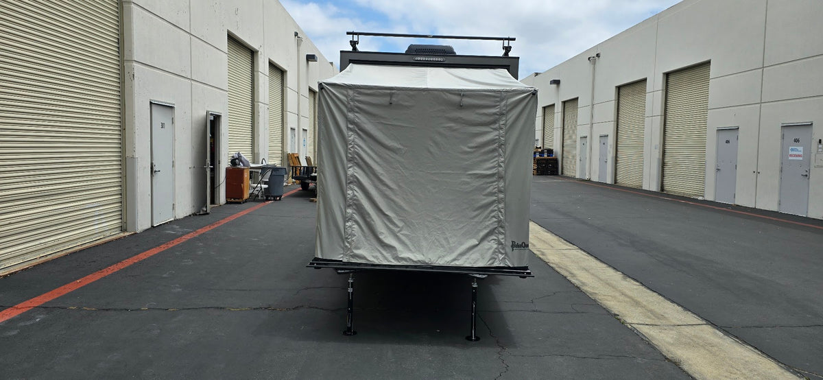 Toy Hauler Patio Ramp Tent by PahaQue for the Intech Discover Trailer ...
