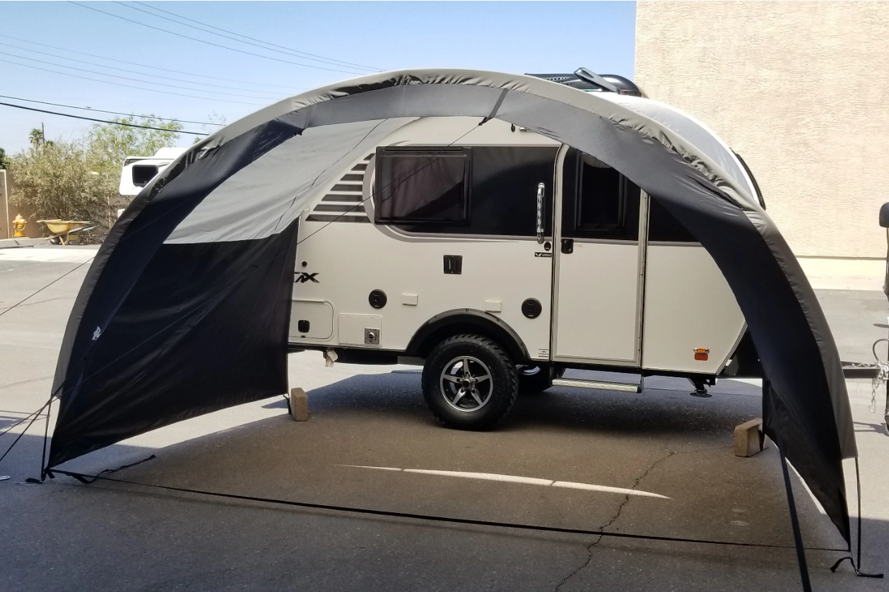 Little Guy Micro Max Awning - silver/black